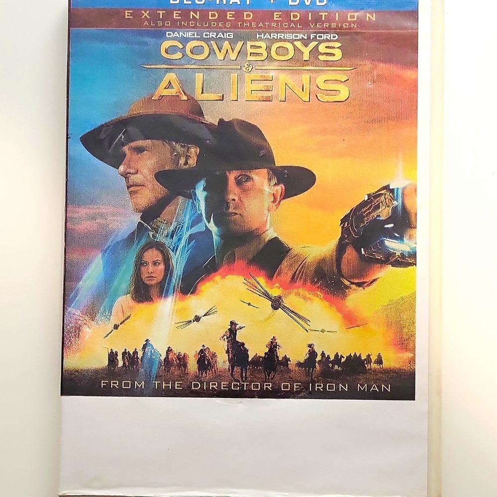 Universal Cowboys & Aliens Extended Edition Blu-ray DVD 2011 PG-13 Daniel Craig